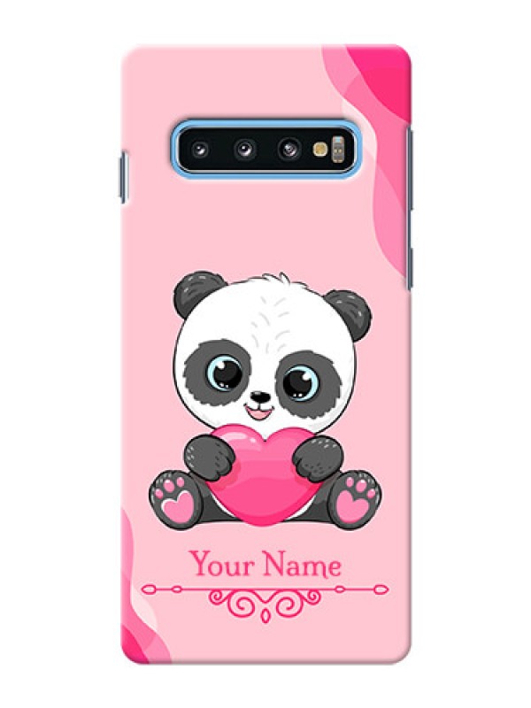 Custom Galaxy S10 Mobile Back Covers: Cute Panda Design