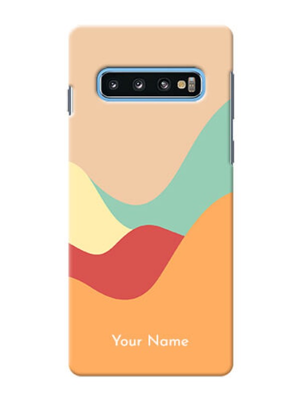Custom Galaxy S10 Custom Mobile Case with Ocean Waves Multi-colour Design