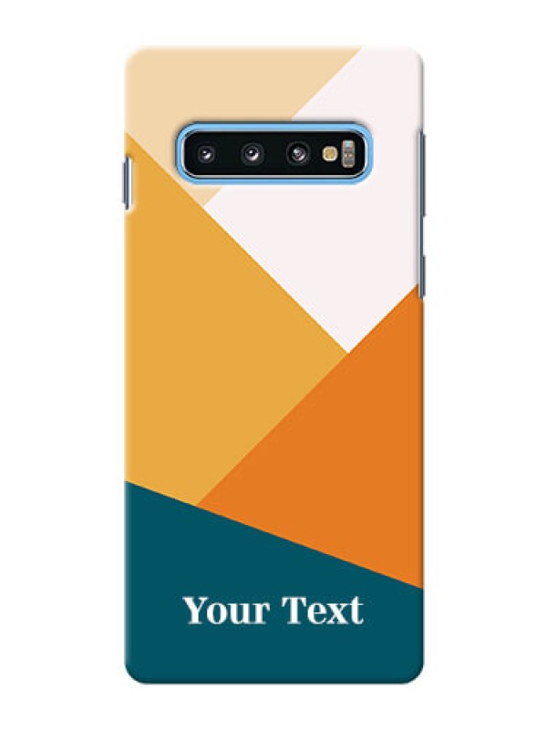 Custom Galaxy S10 Custom Phone Cases: Stacked Multi-colour Design