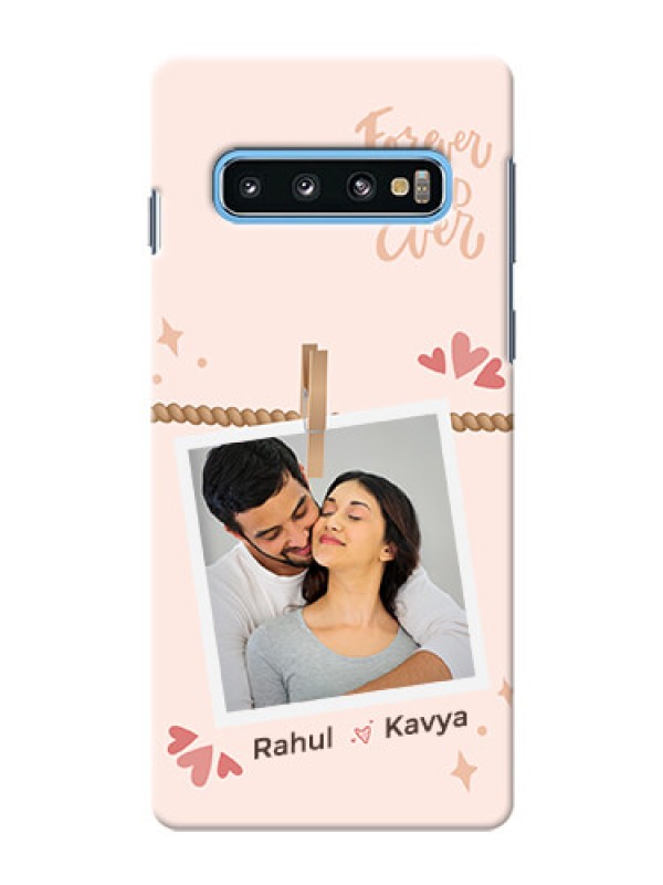 Custom Galaxy S10 Phone Back Covers: Forever and ever love Design