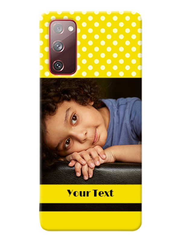Custom Galaxy S20 FE 5G Custom Mobile Covers: Bright Yellow Case Design