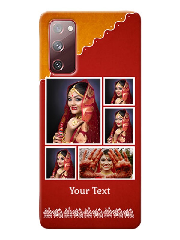 Custom Galaxy S20 FE 5G customized phone cases: Wedding Pic Upload Design