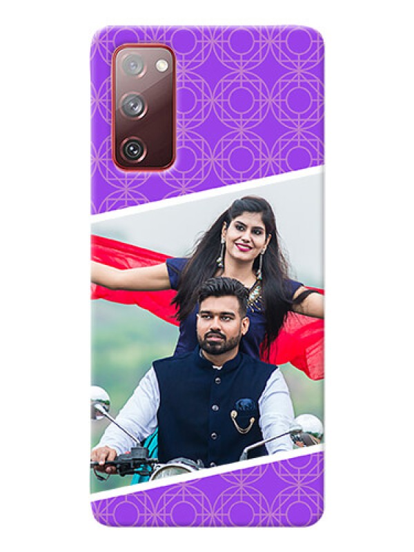 Custom Galaxy S20 FE 5G mobile back covers online: violet Pattern Design