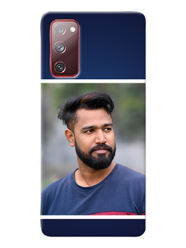 Custom Galaxy S20 FE 5G Mobile Cases: Simple Royal Blue Design