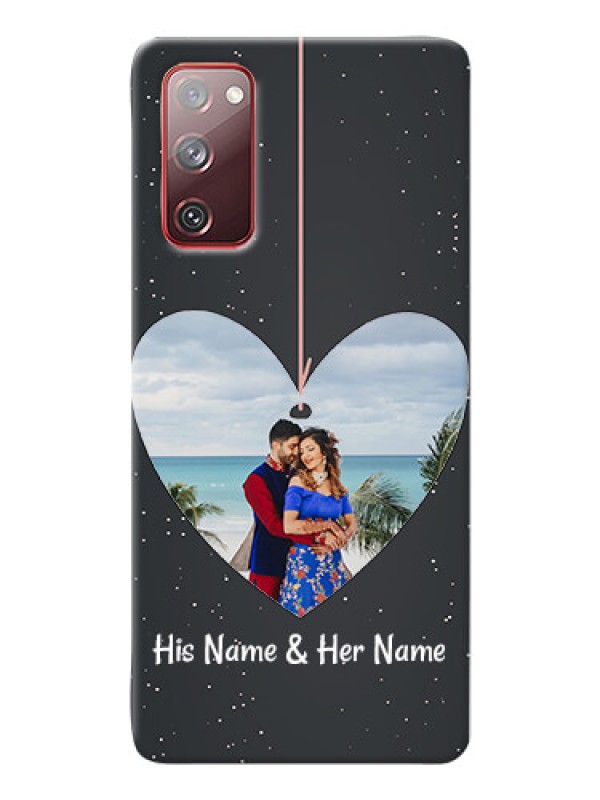 Custom Galaxy S20 FE 5G custom phone cases: Hanging Heart Design