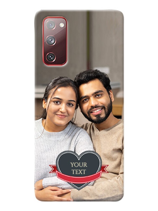 Custom Galaxy S20 FE 5G mobile back covers online: Just Married Couple Design