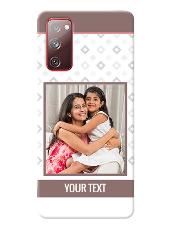 Custom Galaxy S20 FE 5G custom back covers: Simple Diamond Design