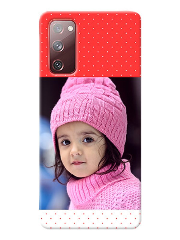 Custom Galaxy S20 FE 5G personalised phone covers: Red Pattern Design