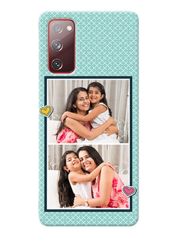 Custom Galaxy S20 FE 5G Custom Phone Cases: 2 Image Holder with Pattern Design