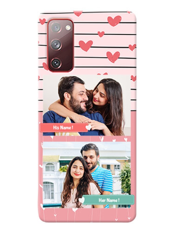 Custom Galaxy S20 FE 5G custom mobile covers: Photo with Heart Design