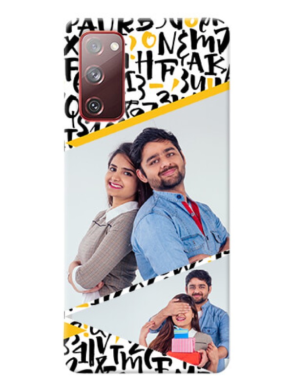 Custom Galaxy S20 FE 5G Phone Back Covers: Letters Pattern Design