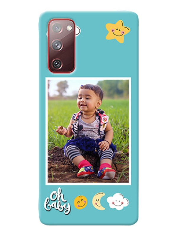 Custom Galaxy S20 FE 5G Personalised Phone Cases: Smiley Kids Stars Design