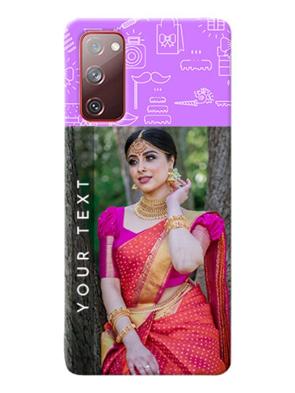 Custom Galaxy S20 FE 5G Personalized Phone Cases: Birthday Icons Design