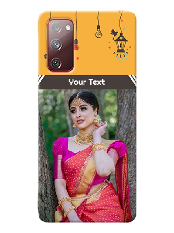 Custom Galaxy S20 FE 5G custom back covers with Family Picture and Icons 