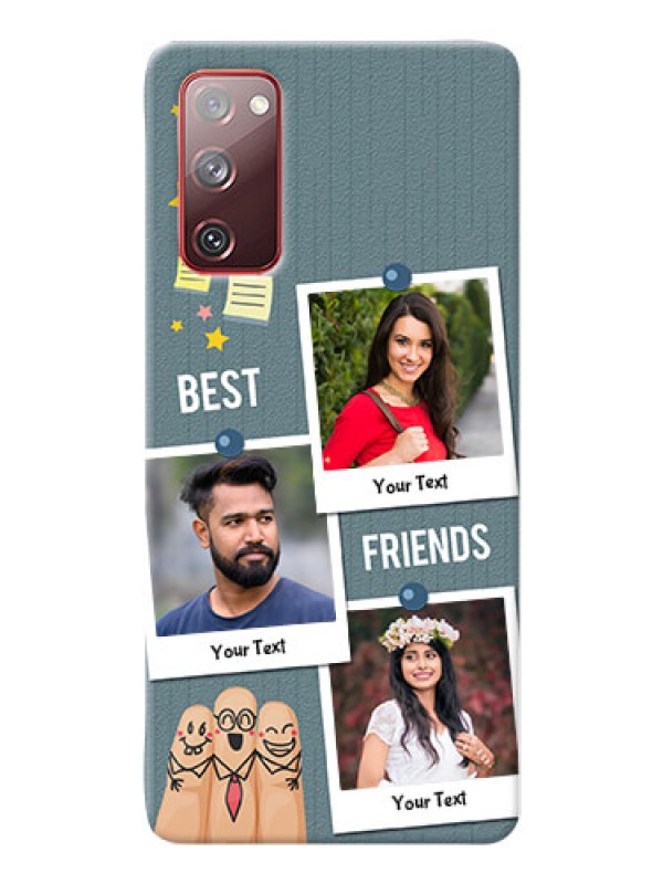 Custom Galaxy S20 FE 5G Mobile Cases: Sticky Frames and Friendship Design