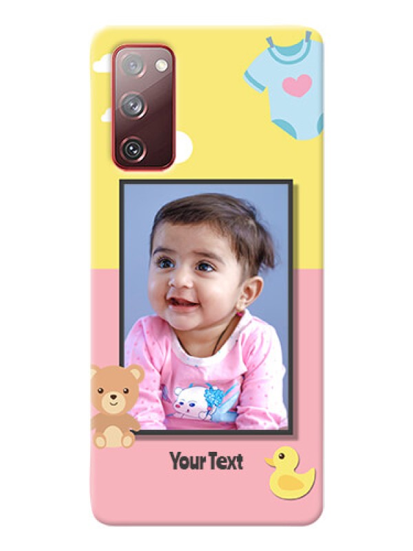Custom Galaxy S20 FE 5G Back Covers: Kids 2 Color Design
