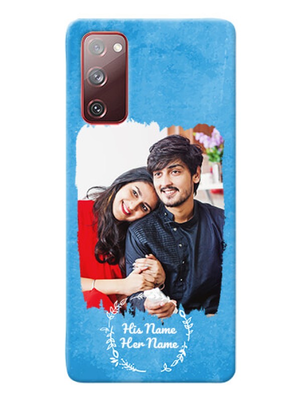 Custom Galaxy S20 FE 5G custom mobile cases: Blue Color Vintage Design