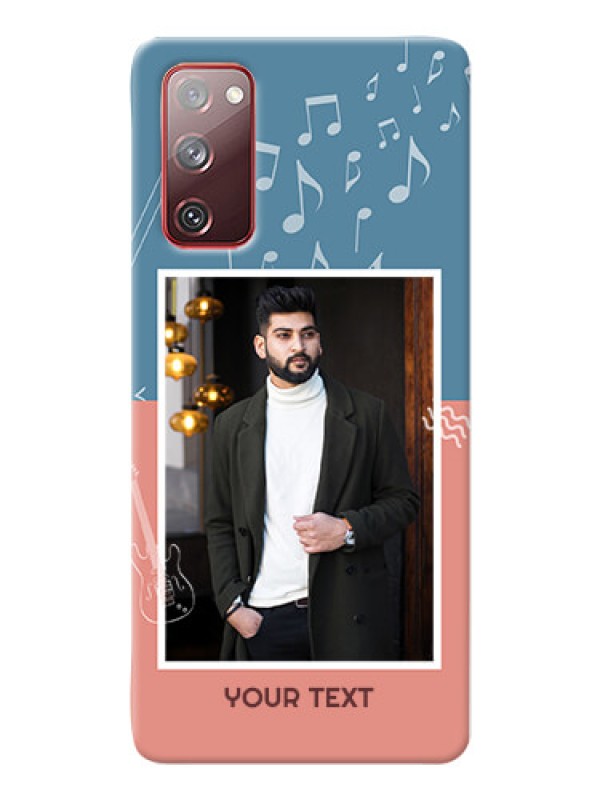 Custom Galaxy S20 FE 5G Phone Back Covers with Color Musical Note Design