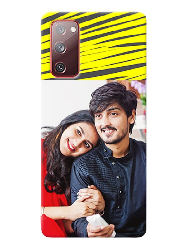 Custom Galaxy S20 FE 5G Personalised mobile covers: Yellow Abstract Design