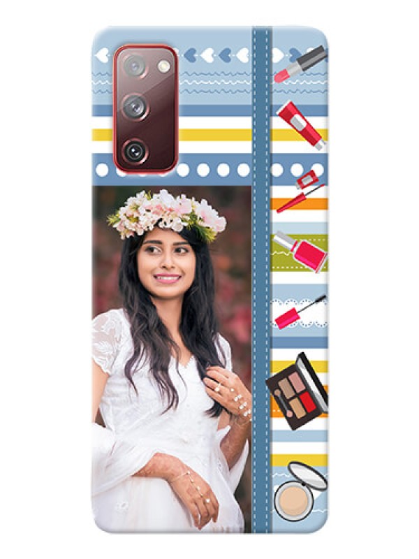 Custom Galaxy S20 FE 5G Personalized Mobile Cases: Makeup Icons Design