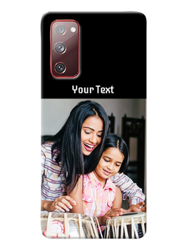 Custom Galaxy S20 FE 5G Photo with Name on Phone Case