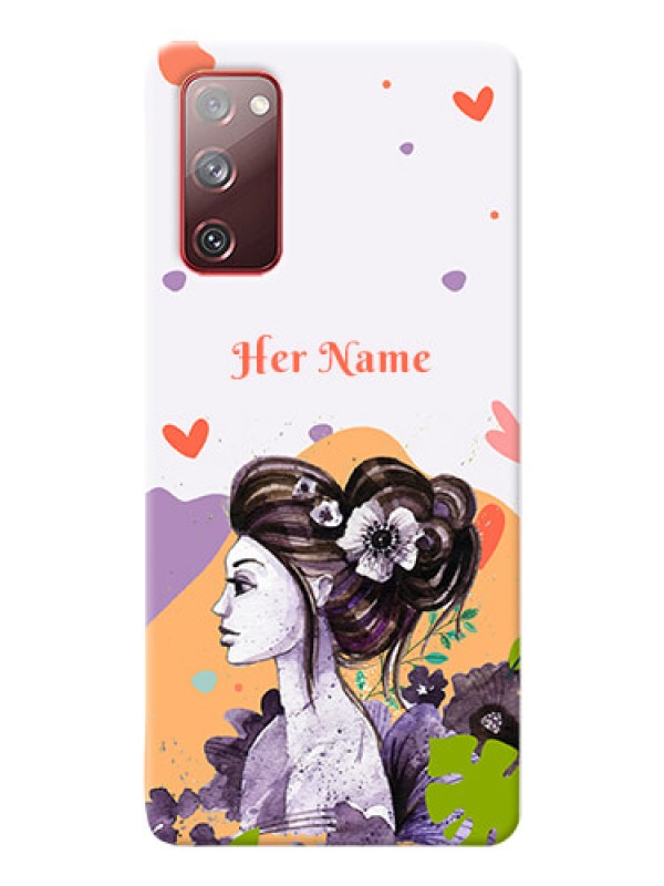 Custom Galaxy S20 Fe 5G Custom Mobile Case with Woman And Nature Design