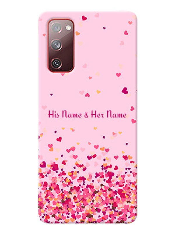 Custom Galaxy S20 Fe 5G Phone Back Covers: Floating Hearts Design