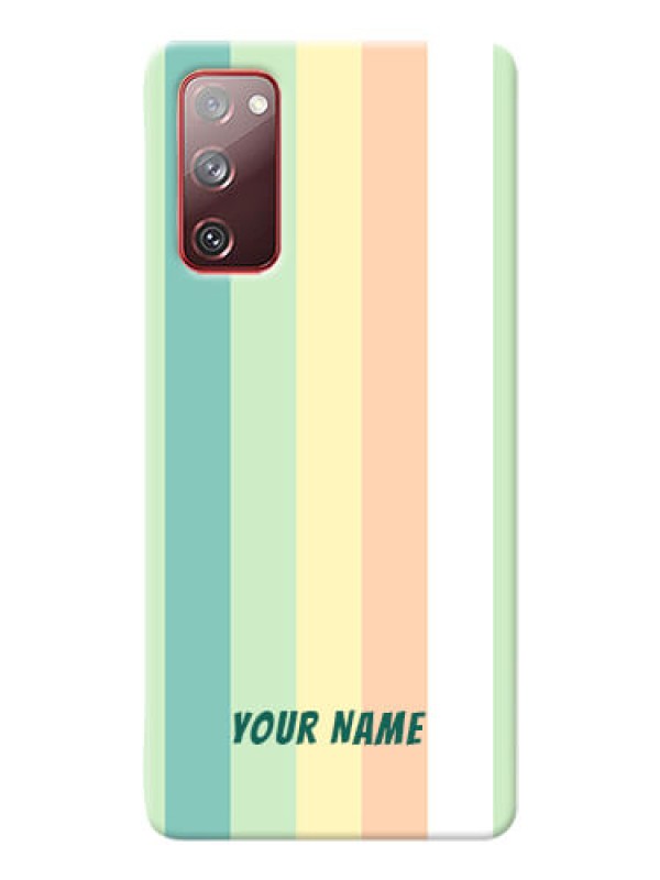 Custom Galaxy S20 Fe 5G Back Covers: Multi-colour Stripes Design