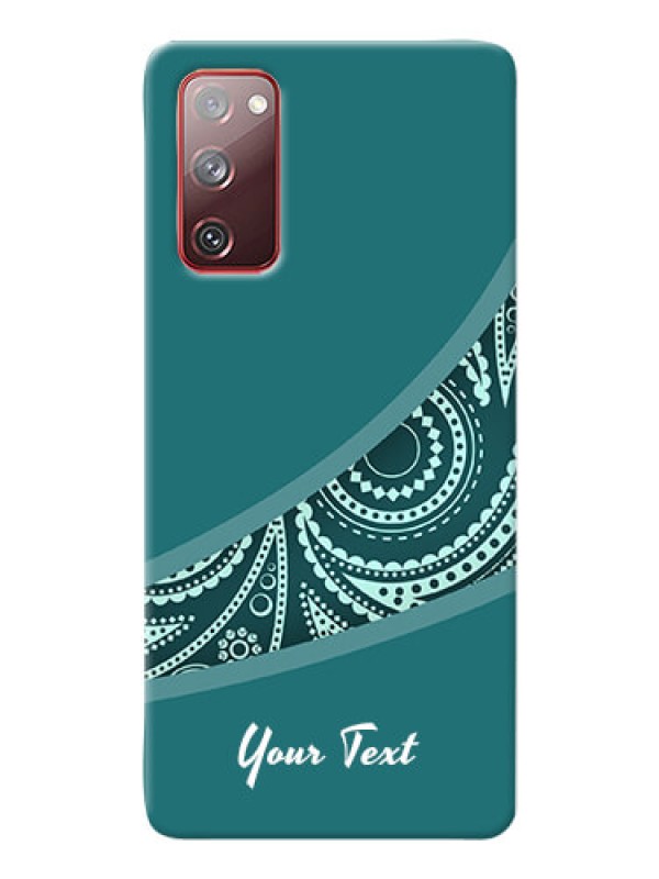 Custom Galaxy S20 Fe 5G Custom Phone Covers: semi visible floral Design