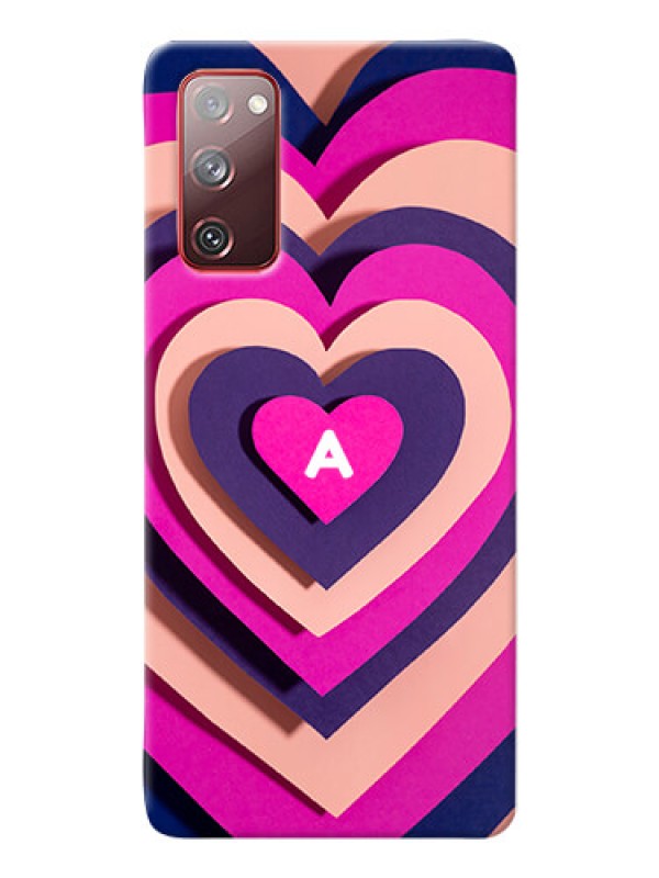 Custom Galaxy S20 Fe 5G Custom Mobile Case with Cute Heart Pattern Design