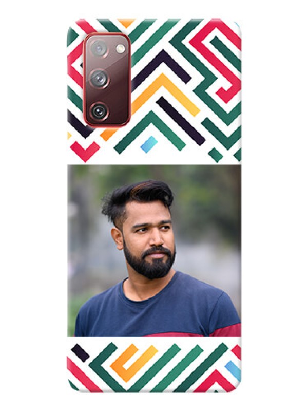 Custom Galaxy S20 Fe 5G Custom Mobile Case with Colorful Maze Pattern Design