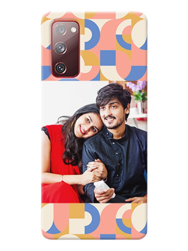 Custom Galaxy S20 Fe 5G Custom Phone Covers: Semi-circle Maze Pattern Design