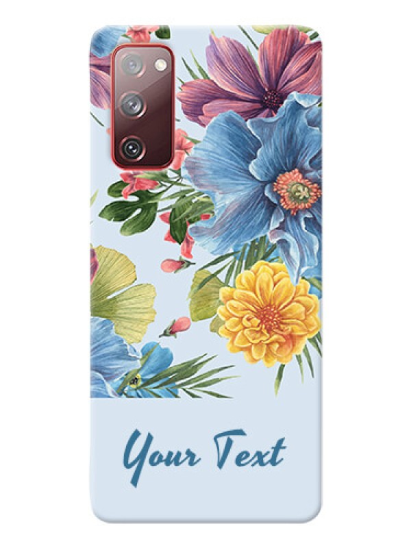 Custom Galaxy S20 Fe 5G Custom Phone Cases: Stunning Watercolored Flowers Painting Design
