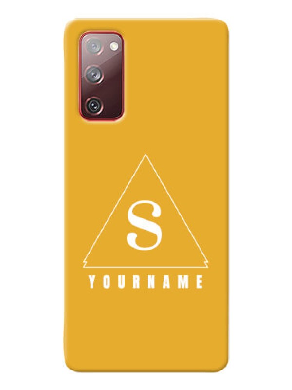 Custom Galaxy S20 Fe 5G Custom Mobile Case with simple triangle Design