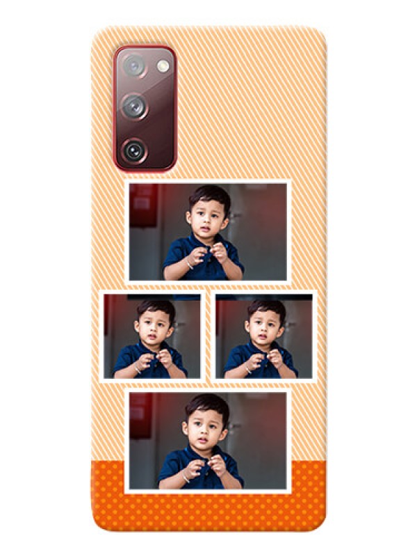 Custom Galaxy S20 FE Mobile Back Covers: Bulk Photos Upload Design