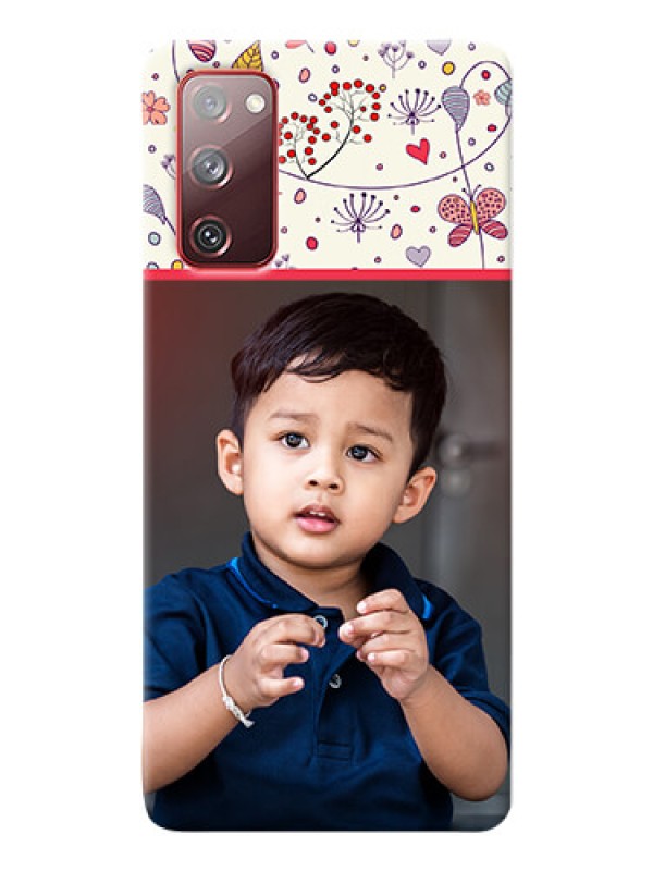 Custom Galaxy S20 FE phone back covers: Premium Floral Design