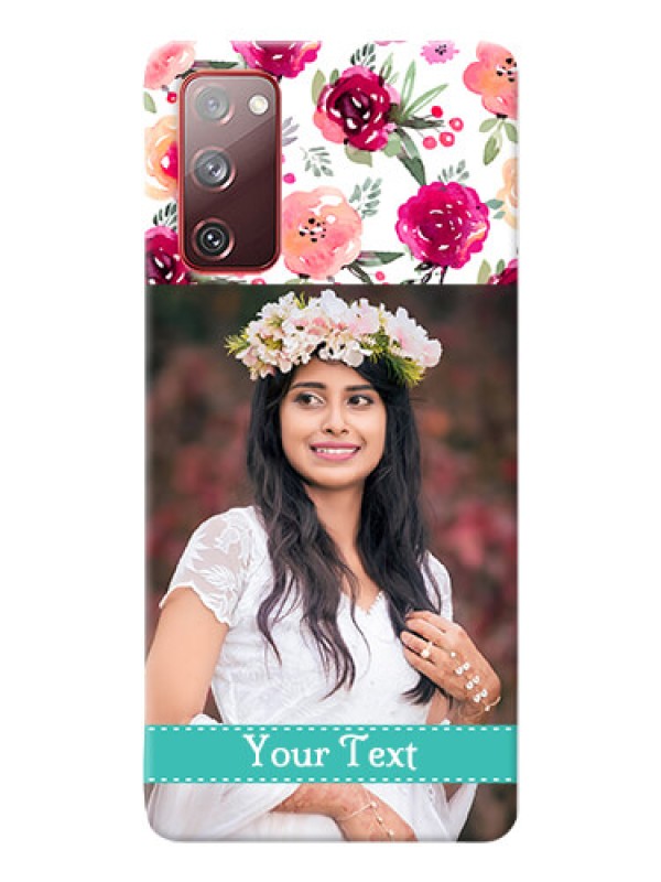 Custom Galaxy S20 FE Personalized Mobile Cases: Watercolor Floral Design