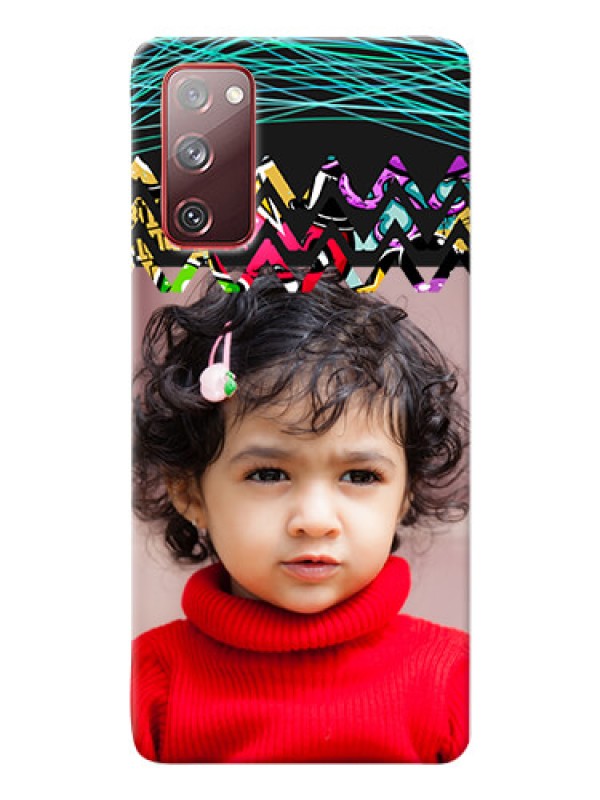 Custom Galaxy S20 FE personalized phone covers: Neon Abstract Design