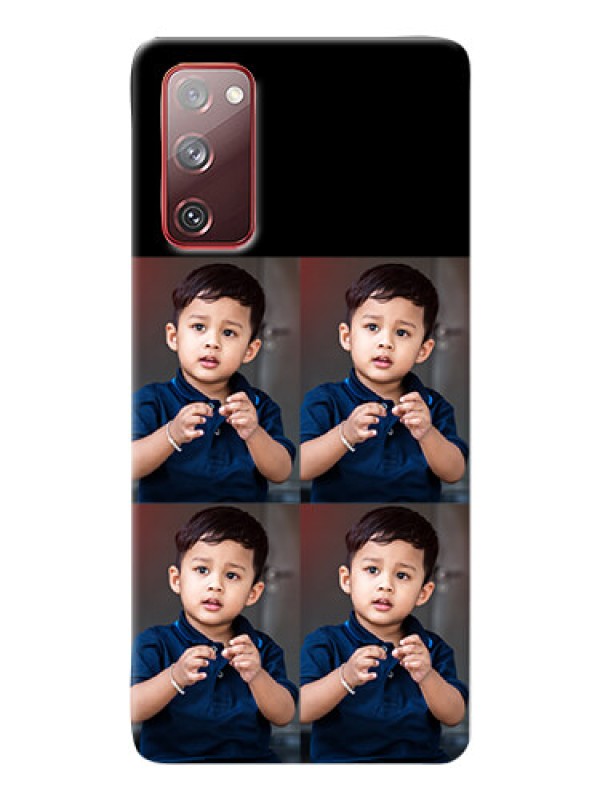 Custom Galaxy S20 FE 4 Image Holder on Mobile Cover