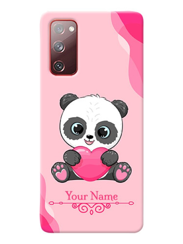 Custom Galaxy S20 Fe Mobile Back Covers: Cute Panda Design