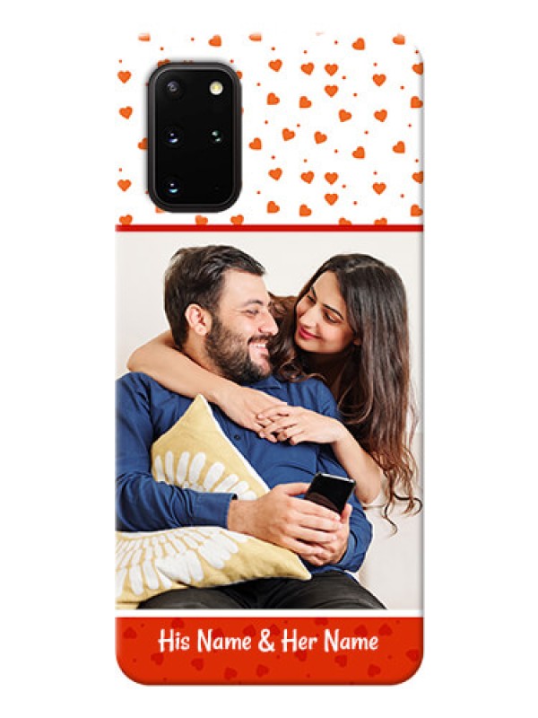 Custom Galaxy S20 Plus Phone Back Covers: Orange Love Symbol Design