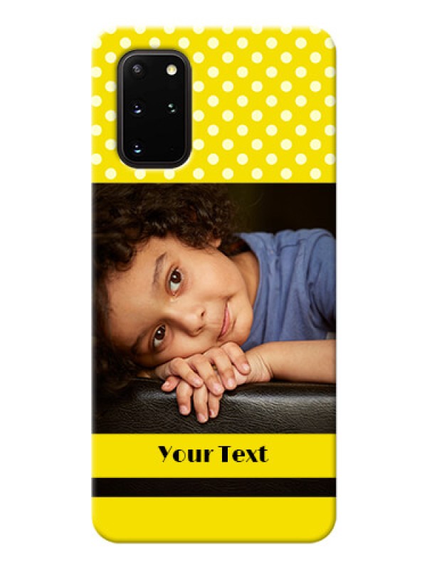 Custom Galaxy S20 Plus Custom Mobile Covers: Bright Yellow Case Design