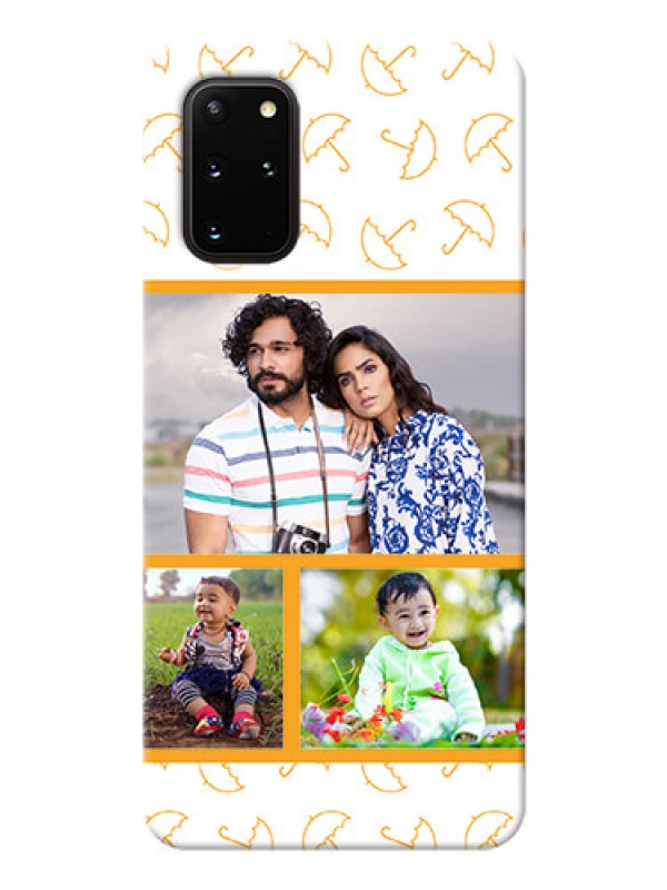 Custom Galaxy S20 Plus Personalised Phone Cases: Yellow Pattern Design