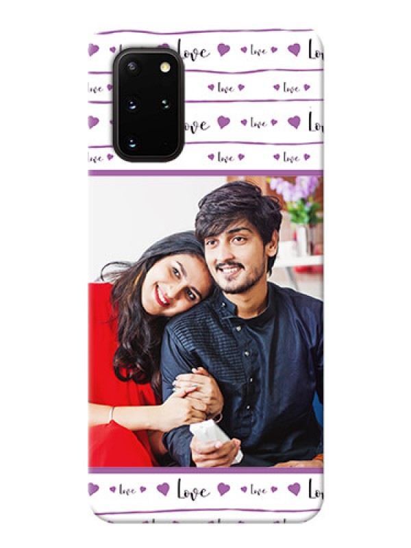 Custom Galaxy S20 Plus Mobile Back Covers: Couples Heart Design