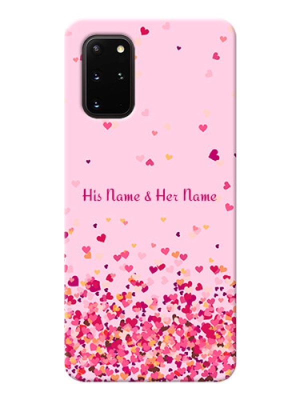 Custom Galaxy S20 Plus Phone Back Covers: Floating Hearts Design
