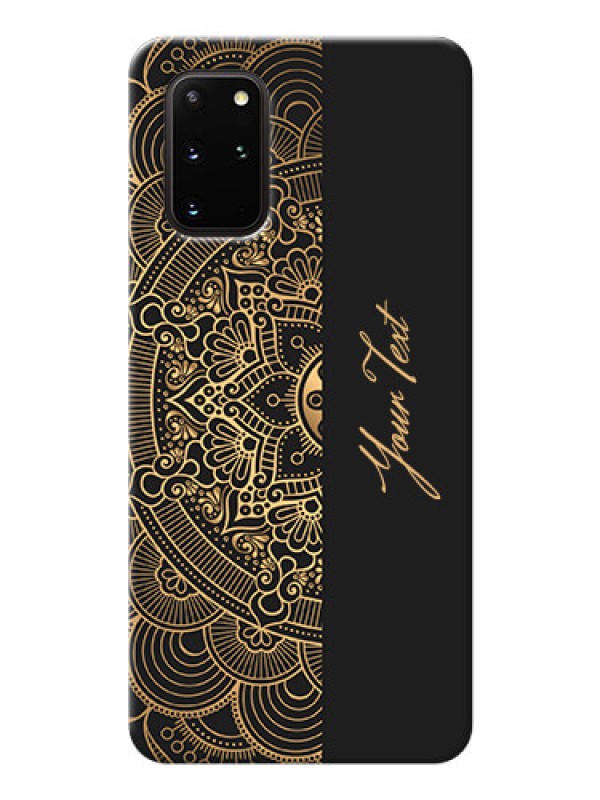 Custom Galaxy S20 Plus Back Covers: Mandala art with custom text Design