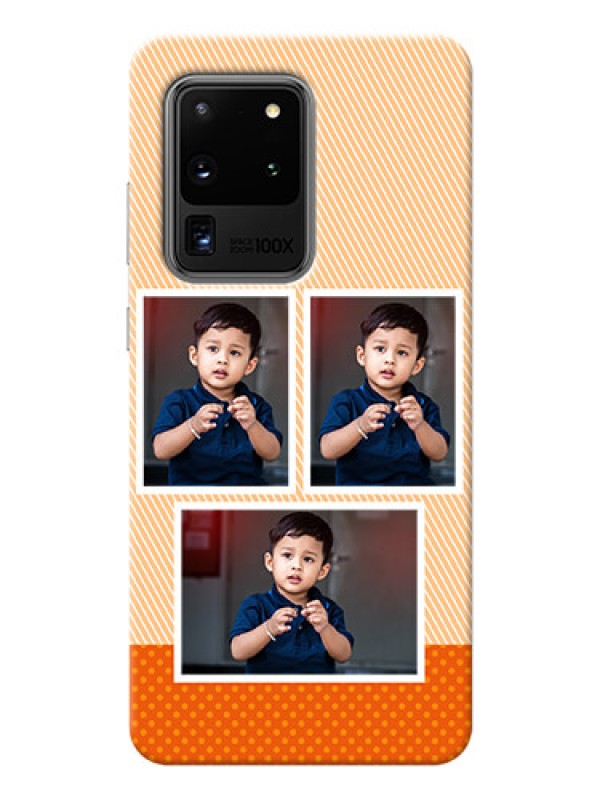 Custom Galaxy S20 Ultra Mobile Back Covers: Bulk Photos Upload Design