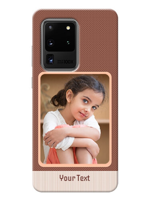 Custom Galaxy S20 Ultra Phone Covers: Simple Pic Upload Design