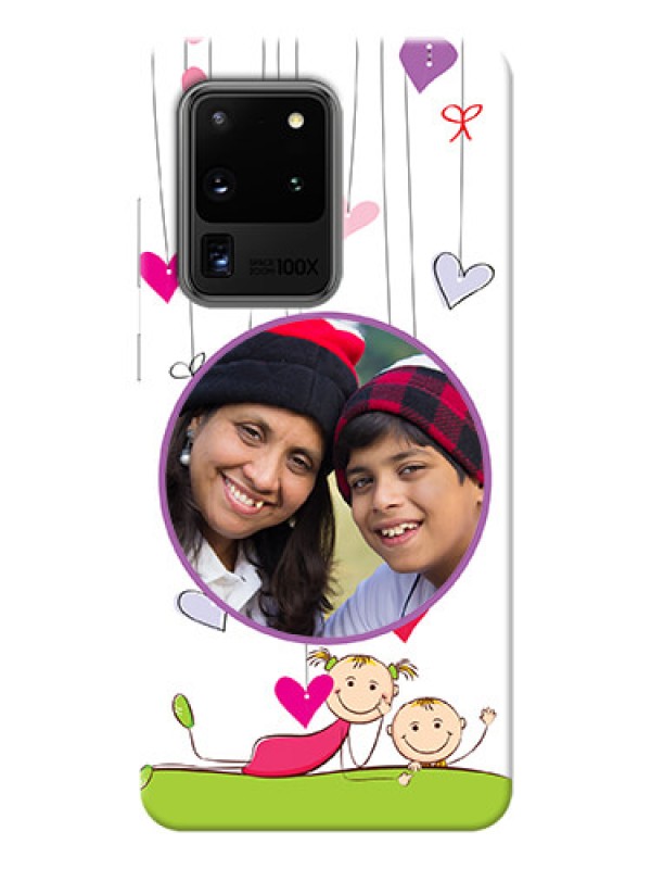 Custom Galaxy S20 Ultra Mobile Cases: Cute Kids Phone Case Design