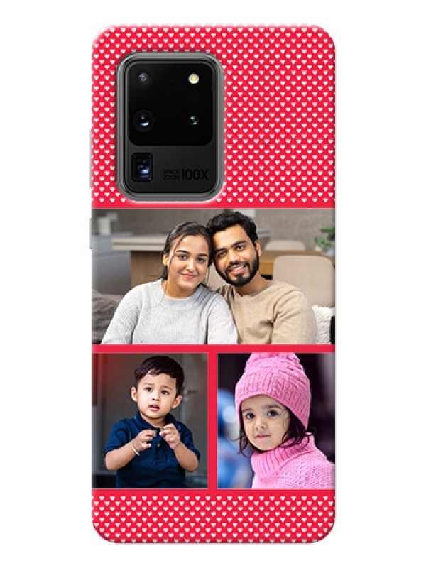 Custom Galaxy S20 Ultra mobile back covers online: Bulk Pic Upload Design